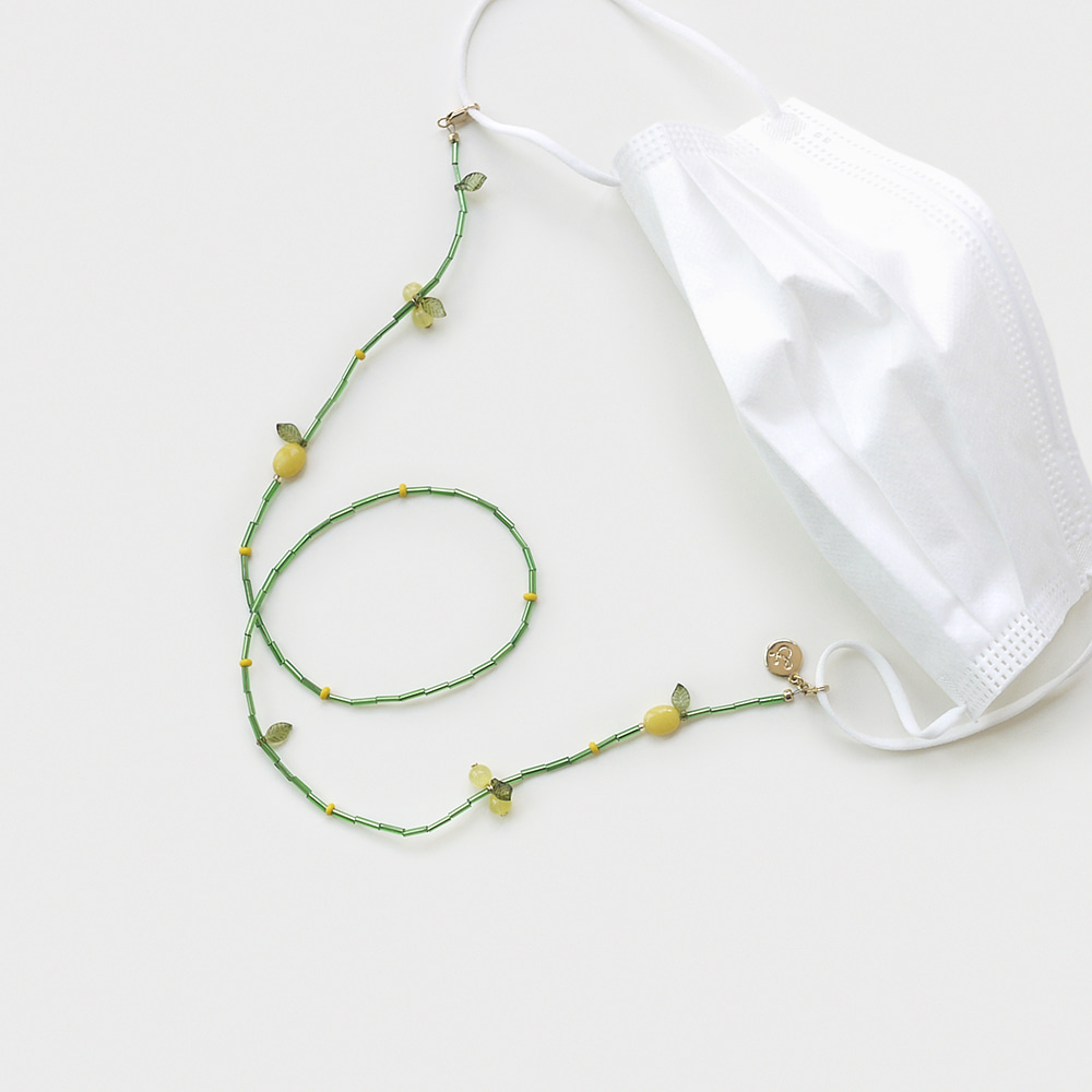 lemon mask/glass strap