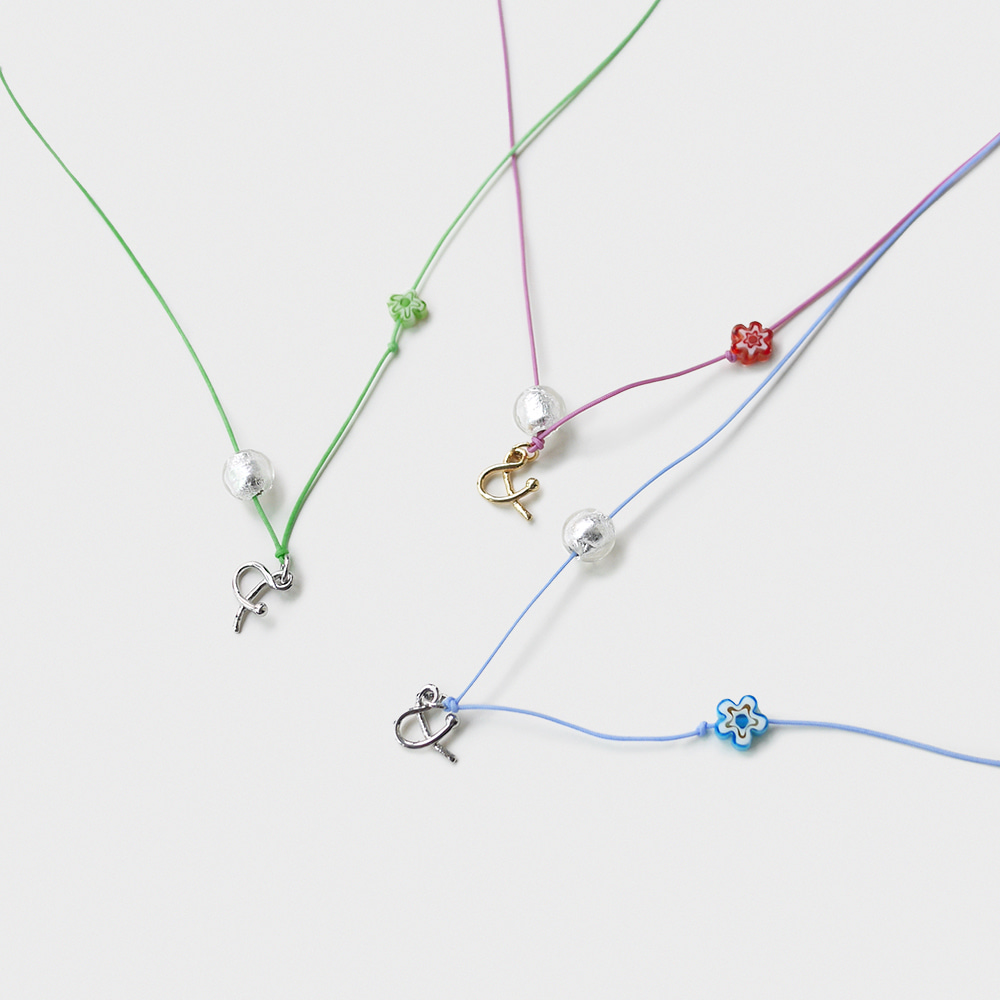 &amp; color point necklace (3colors)