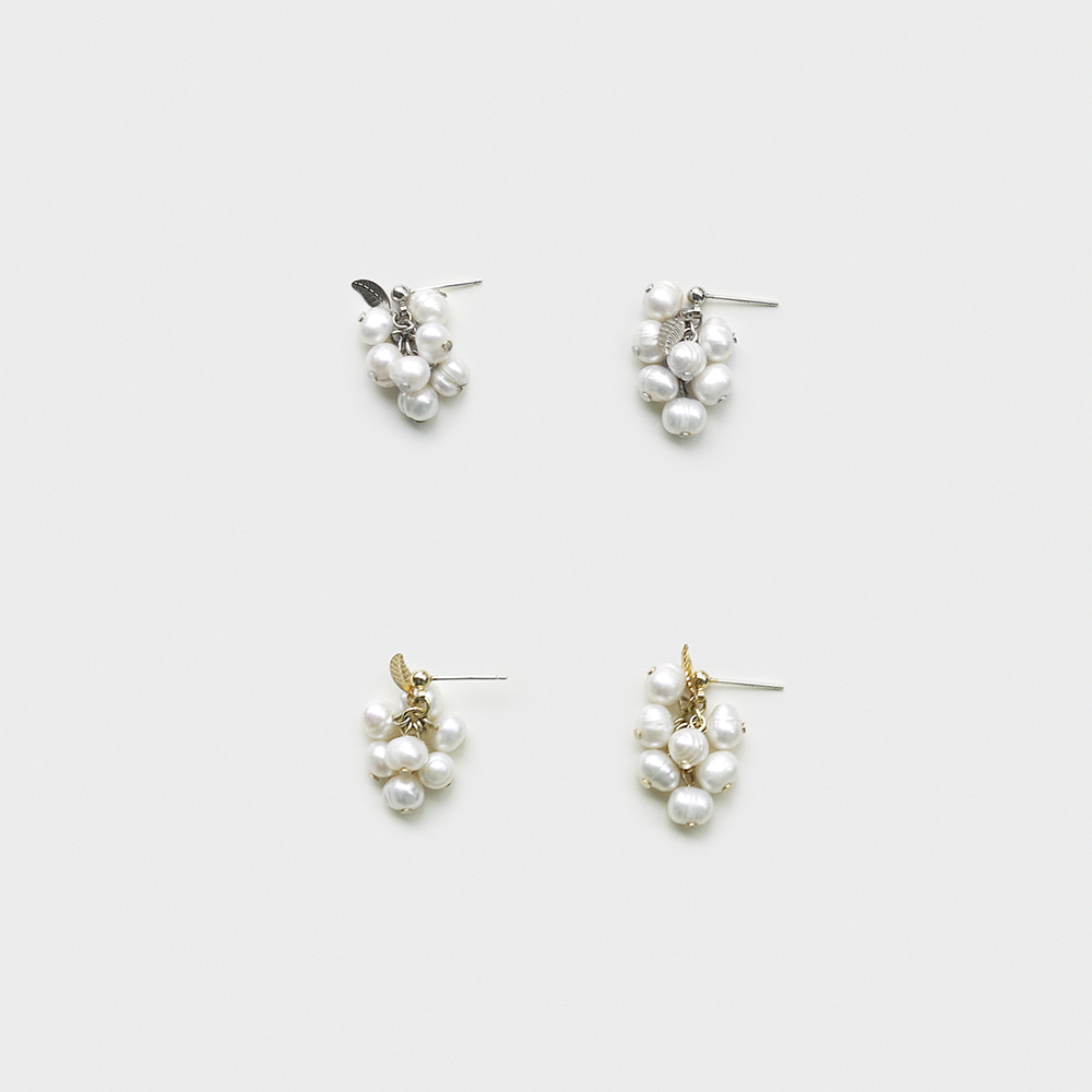 pearl grape earring
