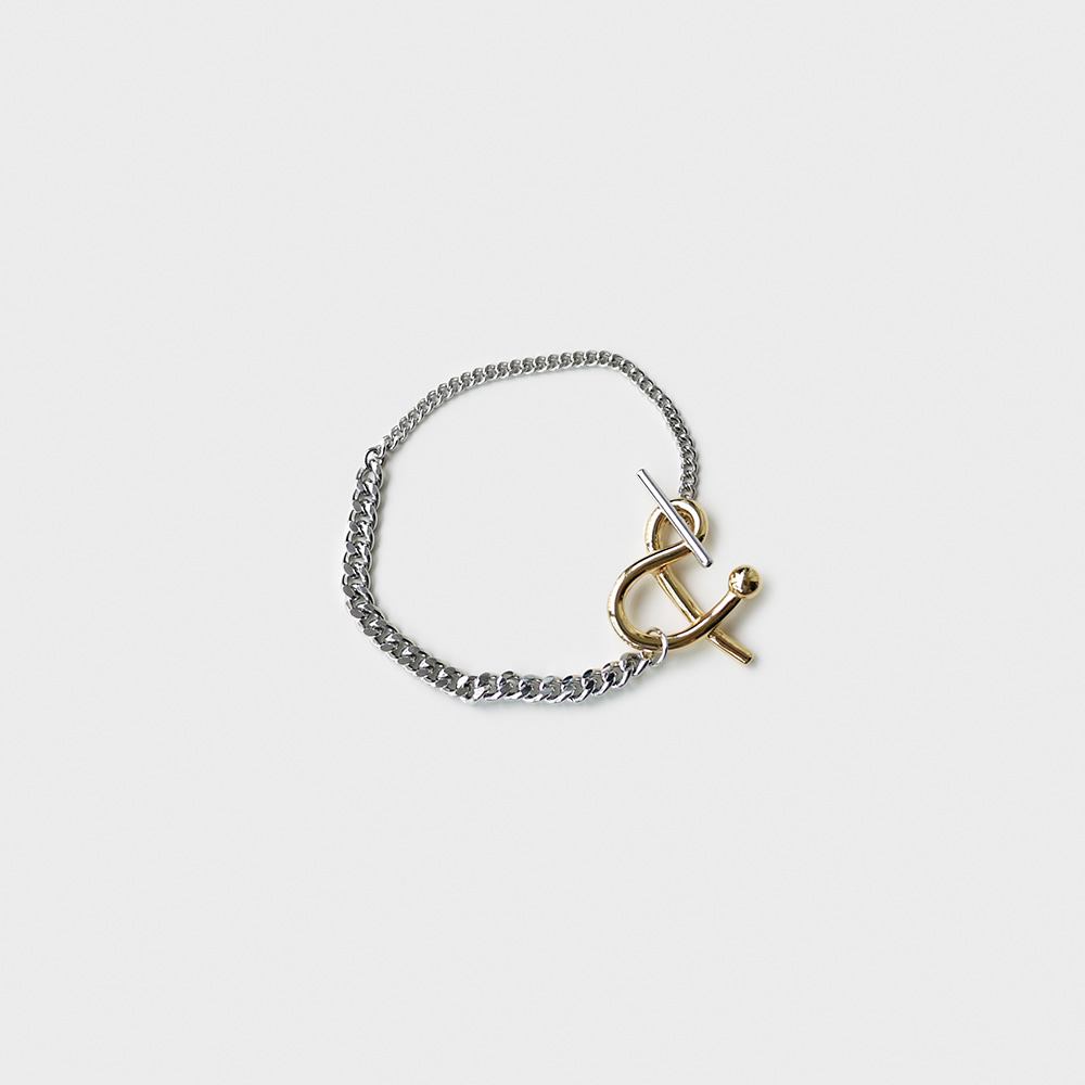 bold &amp; chain bracelet